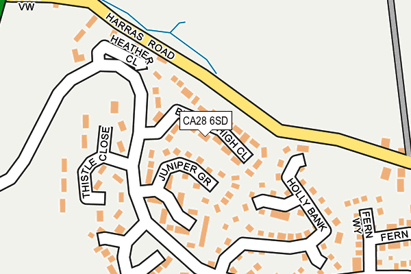 CA28 6SD map - OS OpenMap – Local (Ordnance Survey)