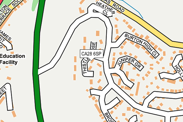 CA28 6SP map - OS OpenMap – Local (Ordnance Survey)