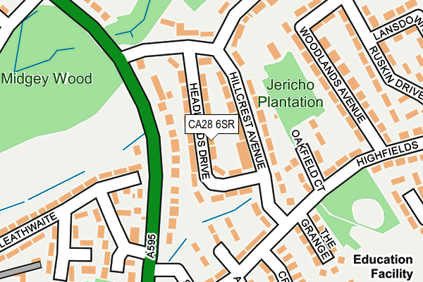 CA28 6SR map - OS OpenMap – Local (Ordnance Survey)