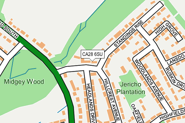 CA28 6SU map - OS OpenMap – Local (Ordnance Survey)