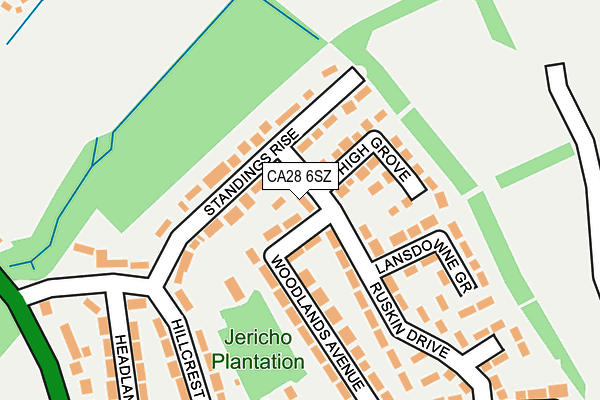 CA28 6SZ map - OS OpenMap – Local (Ordnance Survey)