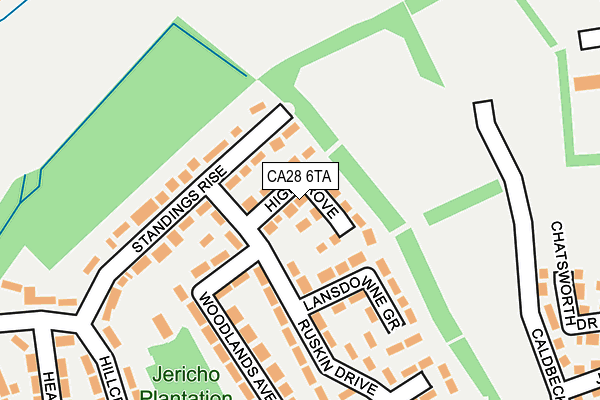 CA28 6TA map - OS OpenMap – Local (Ordnance Survey)