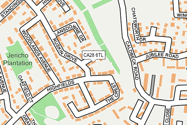 CA28 6TL map - OS OpenMap – Local (Ordnance Survey)