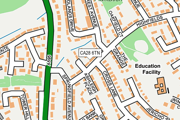 CA28 6TN map - OS OpenMap – Local (Ordnance Survey)