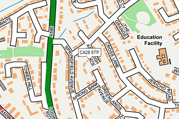 CA28 6TP map - OS OpenMap – Local (Ordnance Survey)