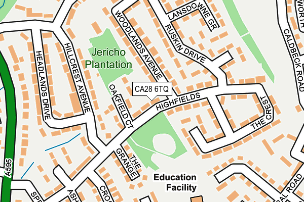 CA28 6TQ map - OS OpenMap – Local (Ordnance Survey)