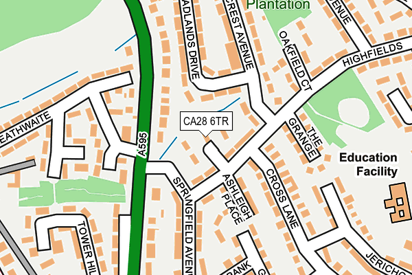 CA28 6TR map - OS OpenMap – Local (Ordnance Survey)