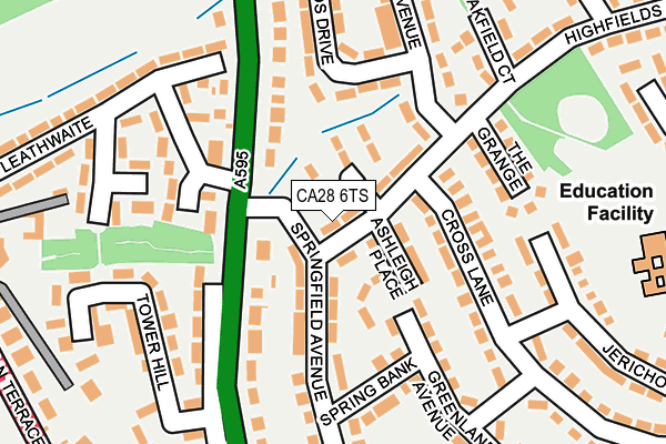 CA28 6TS map - OS OpenMap – Local (Ordnance Survey)