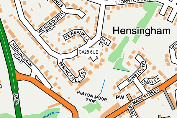 CA28 6UE map - OS OpenMap – Local (Ordnance Survey)