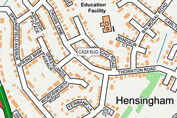 CA28 6UG map - OS OpenMap – Local (Ordnance Survey)