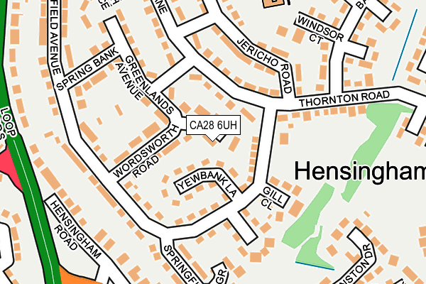 CA28 6UH map - OS OpenMap – Local (Ordnance Survey)