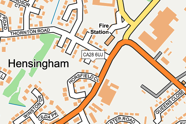 CA28 6UJ map - OS OpenMap – Local (Ordnance Survey)