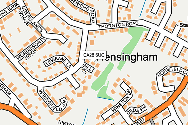 CA28 6UQ map - OS OpenMap – Local (Ordnance Survey)