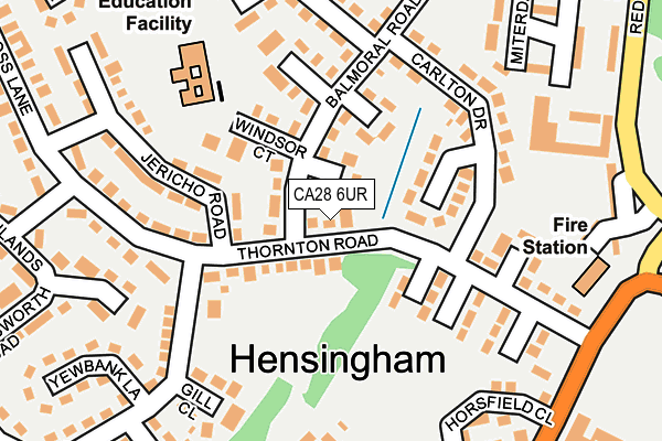 CA28 6UR map - OS OpenMap – Local (Ordnance Survey)