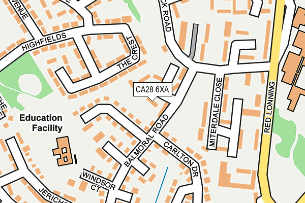 CA28 6XA map - OS OpenMap – Local (Ordnance Survey)