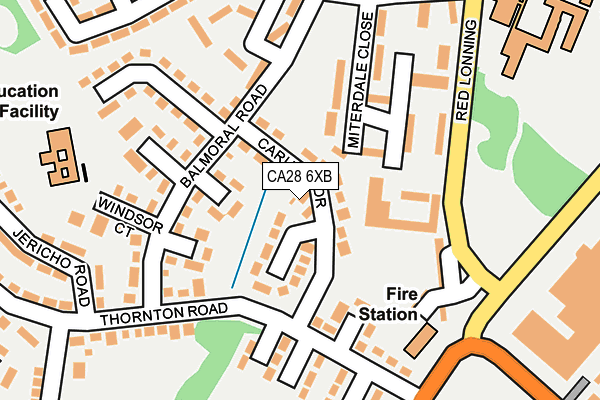 CA28 6XB map - OS OpenMap – Local (Ordnance Survey)