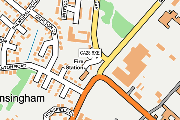 CA28 6XE map - OS OpenMap – Local (Ordnance Survey)