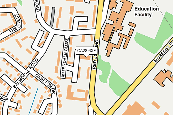 CA28 6XF map - OS OpenMap – Local (Ordnance Survey)