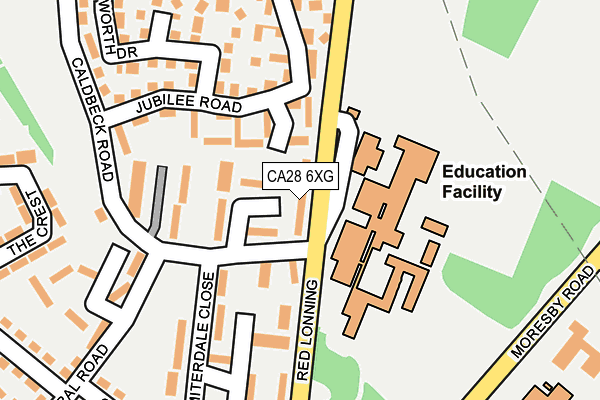 CA28 6XG map - OS OpenMap – Local (Ordnance Survey)