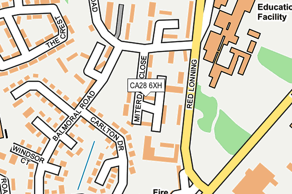 CA28 6XH map - OS OpenMap – Local (Ordnance Survey)