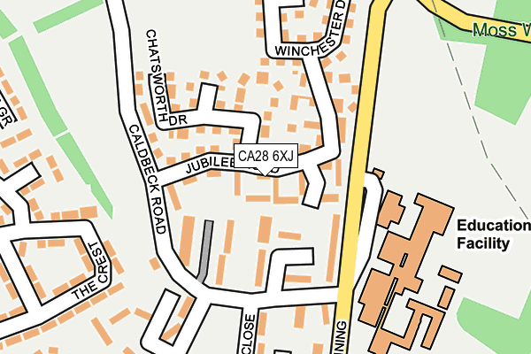CA28 6XJ map - OS OpenMap – Local (Ordnance Survey)