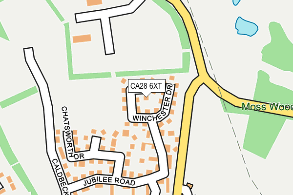 CA28 6XT map - OS OpenMap – Local (Ordnance Survey)
