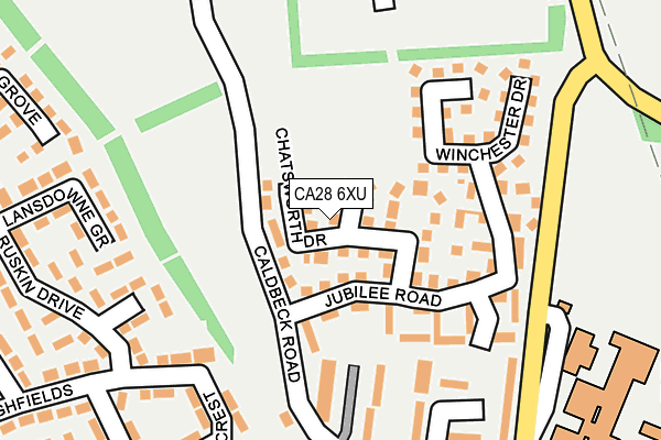 CA28 6XU map - OS OpenMap – Local (Ordnance Survey)