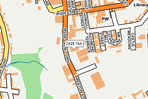 CA28 7AA map - OS OpenMap – Local (Ordnance Survey)