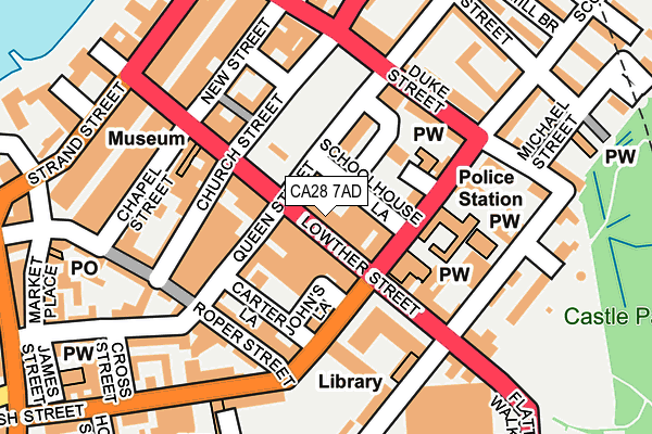 CA28 7AD map - OS OpenMap – Local (Ordnance Survey)