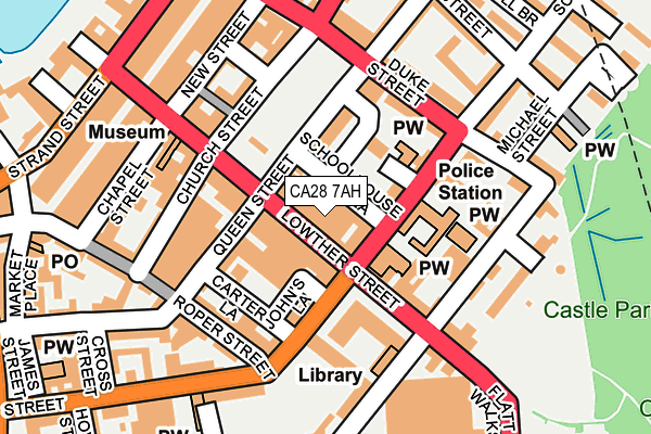 Map of TONY MARKS MAIN STREET COCKERMOUTH LTD at local scale
