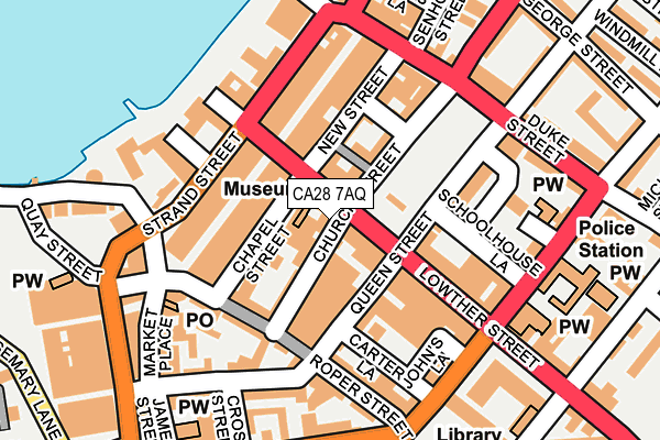 CA28 7AQ map - OS OpenMap – Local (Ordnance Survey)