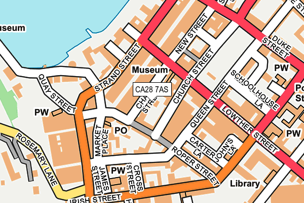 CA28 7AS map - OS OpenMap – Local (Ordnance Survey)