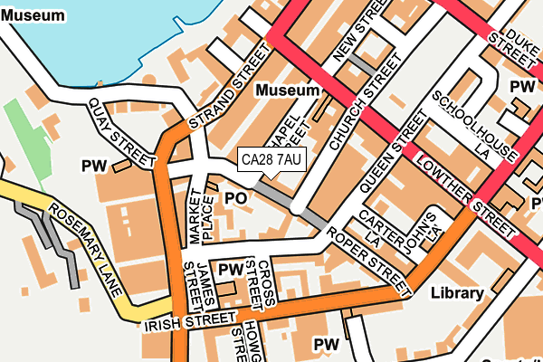 CA28 7AU map - OS OpenMap – Local (Ordnance Survey)