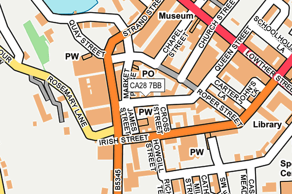 CA28 7BB map - OS OpenMap – Local (Ordnance Survey)
