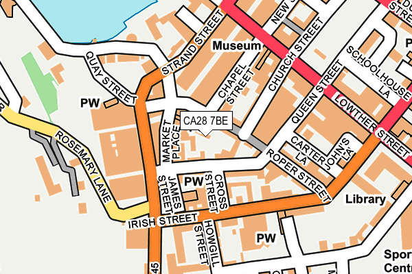 CA28 7BE map - OS OpenMap – Local (Ordnance Survey)