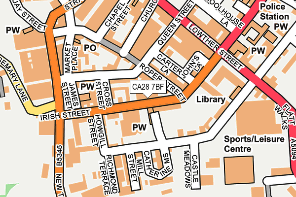 CA28 7BF map - OS OpenMap – Local (Ordnance Survey)