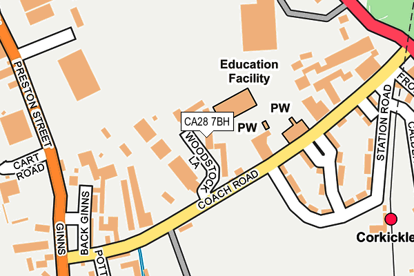 CA28 7BH map - OS OpenMap – Local (Ordnance Survey)