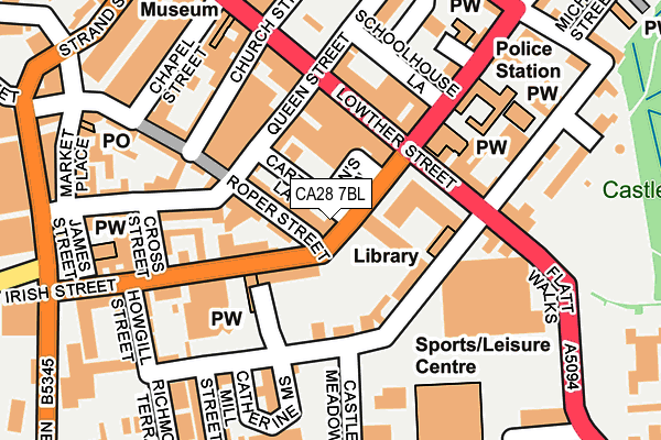 CA28 7BL map - OS OpenMap – Local (Ordnance Survey)