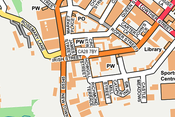 CA28 7BY map - OS OpenMap – Local (Ordnance Survey)