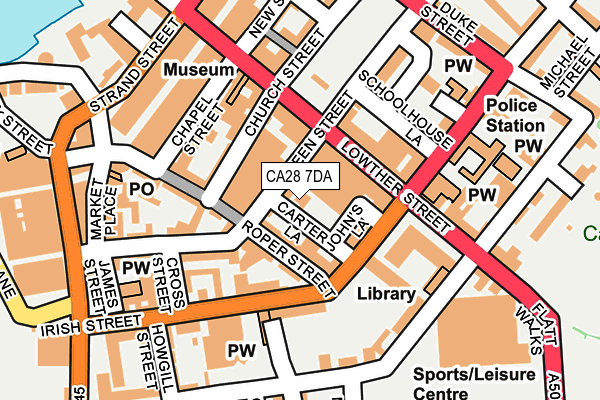 CA28 7DA map - OS OpenMap – Local (Ordnance Survey)