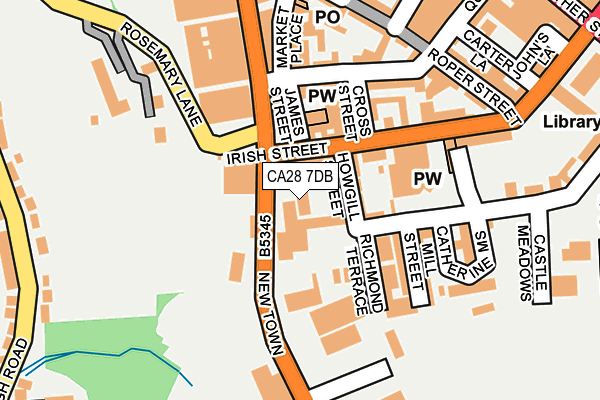 CA28 7DB map - OS OpenMap – Local (Ordnance Survey)