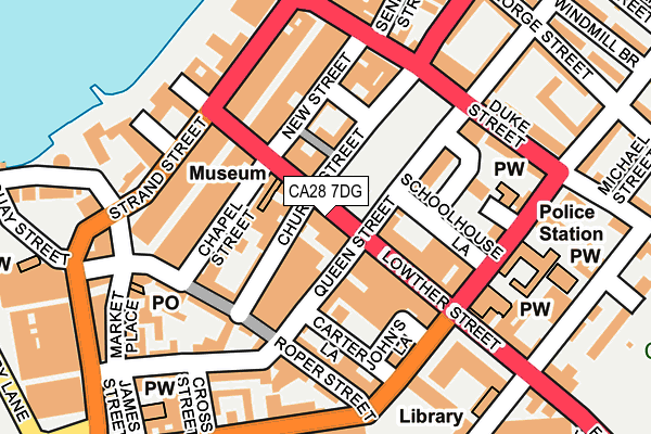 CA28 7DG map - OS OpenMap – Local (Ordnance Survey)