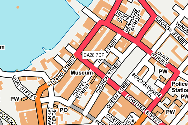 CA28 7DP map - OS OpenMap – Local (Ordnance Survey)