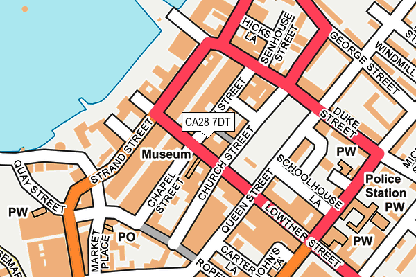 CA28 7DT map - OS OpenMap – Local (Ordnance Survey)