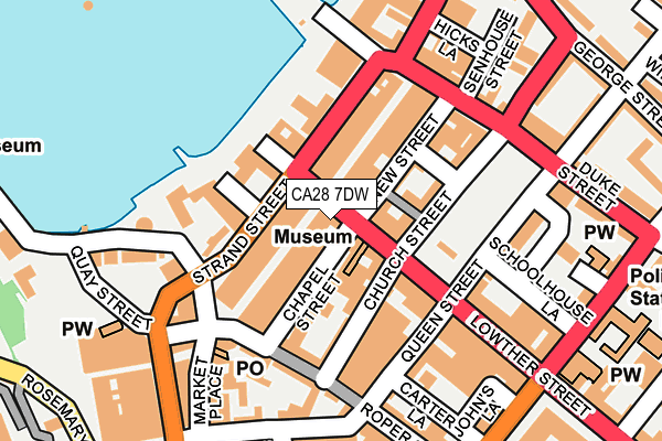 CA28 7DW map - OS OpenMap – Local (Ordnance Survey)