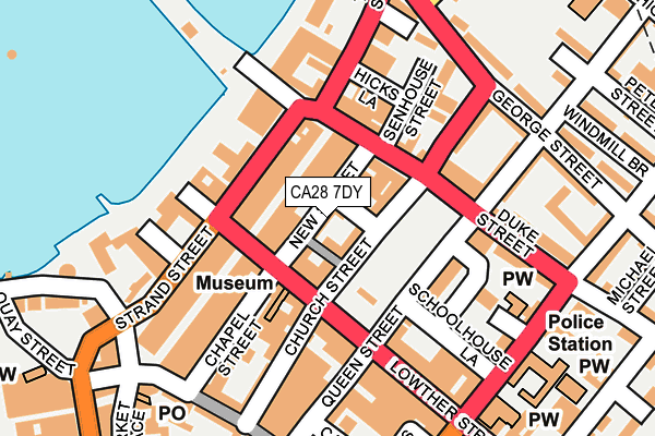 CA28 7DY map - OS OpenMap – Local (Ordnance Survey)