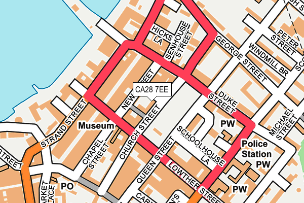 CA28 7EE map - OS OpenMap – Local (Ordnance Survey)