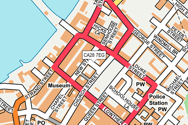 CA28 7EG map - OS OpenMap – Local (Ordnance Survey)