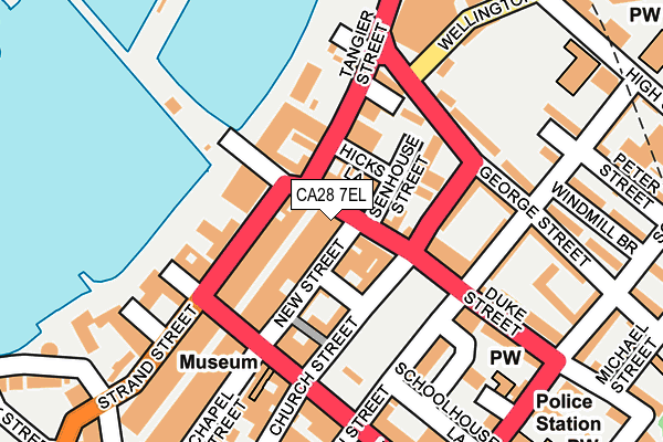 CA28 7EL map - OS OpenMap – Local (Ordnance Survey)