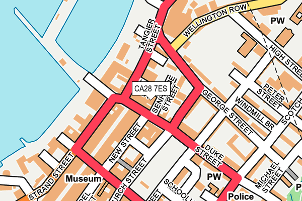 CA28 7ES map - OS OpenMap – Local (Ordnance Survey)